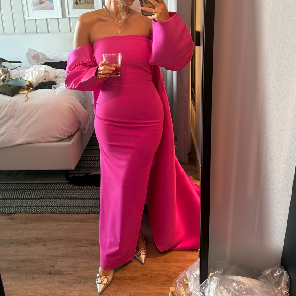 Solace London Fuchsia Kyla Gown